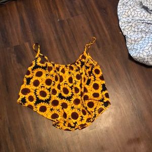 Sunflower crop top